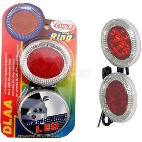 Resim Carub Reflektör Lamba Ledli Kırmızı-Mavi Angel Işıklı 