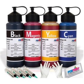 Resim HP Smart Tank 500/515/519/530/615 Uyumlu Dolum Seti 4X500 ML 