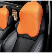 Resim Sones Dört Mevsim Nefes Alabilen Hafızalı Köpük Araba Boyun Yastığı Polyester Kafalık Sarı 