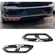 Resim Novahub Passat B8 2016-2019 Krom Egzoz Borusu Kaplama, Kolay Kurulum, Krom Abs Trim 
