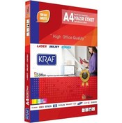 Resim Kraf Laser Etiket Kf-2453 45MM X 30MM 3600 Etiket 