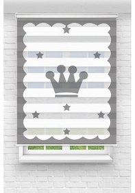 Resim Perdecizade Enxboy Taçlıı Dijital Baskılı Zebra Perde-cocuk Odası-stor Perde Pz-237 Renkli 