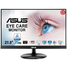 Resim Asus 21.5" VP229HE 75Hz 5ms (HDMI+VGA) FreeSync Full HD IPS LED Monitör 