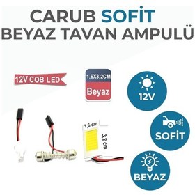 Resim Carub Sofit Cob Led Tavan Ampulü Beyaz 3.2Cmx1.6Cm Br4322742 