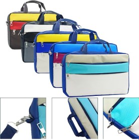 Resim Microcase Huawei Matepad 11.5 2025 İle Tablet Apple Uyumlu MacBook Laptop Tablet Çantası 2 Bölmeli Al4821 Omuz Çantası 