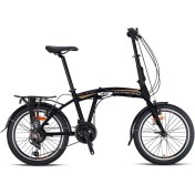 Resim Kron FD2000 - 20 Jant Katlanır Bisiklet V-Fren Siyah 