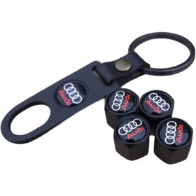 Resim KUZEY HIRDAVAT Audı Metal Sibop Kapağı-anahtarlık Seti 