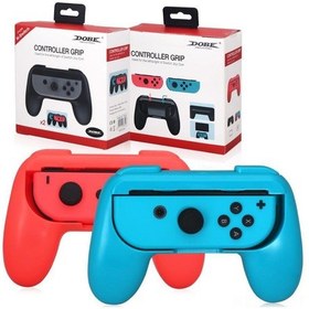 Resim Aubyhe Joycon Kolu Tutucu Oled Switch İçin Tns-851, Taşınabilir Oyun El Tutucu, Kırmızı-mavi 