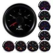 Resim Su Geçirmez Deniz Yakıt Göstergesi - 8 Renkli Aydınlatma, 9-32v Çalışma Voltajı, 0-190ω Sinyal Ayarlı 