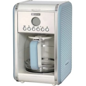 Resim Lidyahan Store Vintage Filtre Kahve Makinesi Mavi 1342/05-2 Litre Temperli Cam Sürahi, 12 Fincan Kapasite, 960 Watt, Amerikan Kahve Makinesi, LCD Ekran ve Zamanlayıcı 