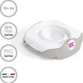Resim Renklime Okbaby Roady Katlanabilir Oturak & Klozet Adaptörü / A.gri 