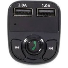 Resim Carx8 Micro Sd Usb Girişli Bluetooth Araç Kiti Fm Transmitter 