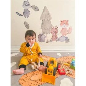 Resim Kidsabu Bebek Unisex Tulum Pijama - Hardal 