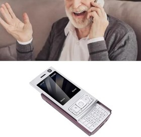 Resim Gedourain Kilitsiz Kaydırmalı Telefon Kompakt HD Ekran Yüksek Hoparlör Kolay İletişim Ve Eğlence Için Çift Kartlı MP3 MP4 Çalar (Mor) 