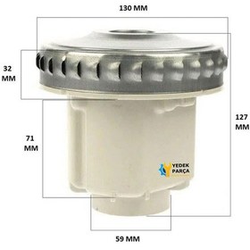 Resim Karcher Uyumlu Nt 65/2 Ap Süpürge Motoru 1200w Ht188 Adet-set 