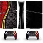 Resim Kt Grup Kırmızı-Siyah Modern Playstation 5 Slim Di 