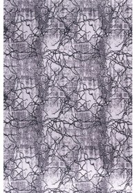 Resim Koltuk Örtüsü Damar Desenli Gri 