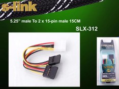 Resim S-LINK SLX-312 2li SATA POWER Kablo 