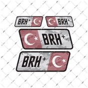 Resim Bay Etiket Bt15 Reflektif B Rh Pozitif (+) Kan Grubu Sticker Seti 
