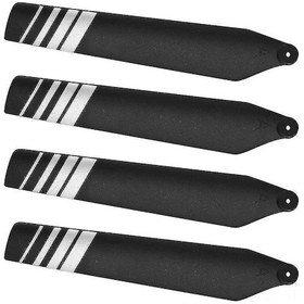 Resim Youmex Stealth Hawk Pro C127 Rc Helikopter İçin 4 Adet Yüksek Kaliteli Ana Pervane - Siyah Plastik 