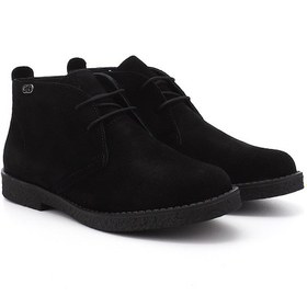 Resim Gönderi R Siyah Süet Oxford Kalıp Kauçuk Taban Hakiki Deri Bot Siyah-Süet 