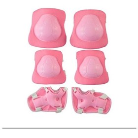 Resim Çocuk Kask Dizlik Dirseklik Seti 7 Parça Pembe 