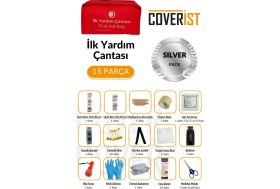 Resim Üçgen Trafik ve Ilk Yardım Seti - Muayene Uyumlu 1 kg Araç Yangın Tüpü - 2 Adet Reflektör - Silver Pack 