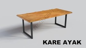 Resim NTConcept Vinne Doğal Ahşap Yemek Masası (85 x 200 cm) 