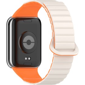 Resim Xiaomi Redmi Watch 4 Silikon Kordon Zore KRD-105 Strap Kayış-Starlight-Turuncu 