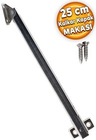 Resim Badem10 Kalkar Kapak Makası Dolap Çekmece Metal 25 Cm Sessiz Açma Kapama Amortisör Piston 