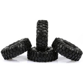 Resim Flybuy 1/10 Ölçekli Rc Arazi Aracı İçin 4x 96mm Kaya Tırmanış Lastiği - 1.9 Jant Uyumlu Lastik Seti 