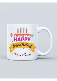 Resim Doğum Günü Temalı Baskılı Kupa Bardak 