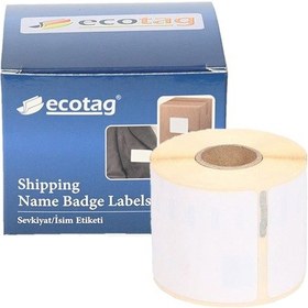 Resim Dymo Ecotag Muadil Disket Etiketi 70X54 MM 320 Adet Etiket 