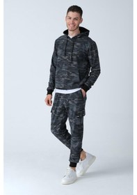 Resim Alexander Gardi Alexandergardı Kamuflaj Desenli Kapüşonlu Sweatshirt E21-72100 001 