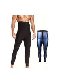 Resim Sauna-tayt Model Yağ Yakan Yüksek Bel Agraflı Sauna Termal Tayt 03 Siyah 