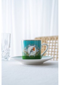 Resim Acar Cybil 6 Kişilik Porselen Kahve Fincan Takımı - 90 Ml Renkli 