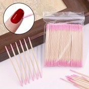 Resim 100 adet Pembe Tek Kullanımlık Tırnak Bakımı İçin Pamuklu Çubuklar - Çift Başlı Hassas Sivri Uç, Manikür & Pedikür, Ayak Tırnağı & Parmak Tırnağı Temizleme Araçları, Tırnak Bakım Araçları | Sivri Uç Tasarımı | Pürüzsüz Dokulu 