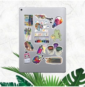 Resim Sanat Ressam Sticker Seti Laptop Ajanda Pc Tablet Telefon Defter Etiket Bullet Journal Diğer 