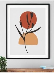 Resim Postifull Botanik Ve Estetik Duvar Tablosu, Çerçevesiz Poster, Salon, Mutfak Ve Ofis Duvar Dekoru;30 X 42 Gri 