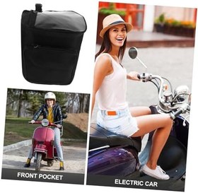 Resim YARNOW Su Geçirmez Gidon Çantası Elektrikli Scooter Motosiklet ve E Bike Ön Sepet Telefon Tutuculu Geniş Depolama Pulu 