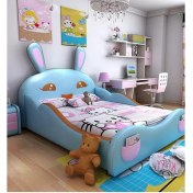 Resim Puf Bebe Montessori 120X200 Tavşan Çocuk Yatağı 