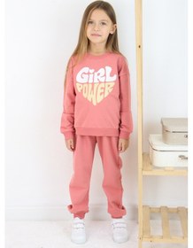 Resim Miababy Girlpower Baskılı Takım Pudra 