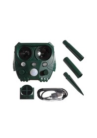 Resim Jeehugo Güneş Enerjili Çok Amaçlı Hayvan Kovucu - Yılan, Fare, Kedi Köpek Ve Kuşları Engelle - 3 Çubuklu, Usb Şarjlı, 6-8m Etki Alanı 