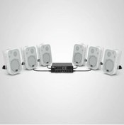 Resim FNIRSI Luxury, 6 Hoparlör 1 Anfi, Duvar Tip Masaj Salonu Ses Sistemi ,Spa, Mağaza, Restorant ,Kafe , Okul A 