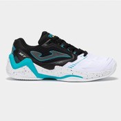 Resim Joma Set Erkek Toprak & Sert Kort Tenis Ayakkabısı Tsets2541ac Siyah - Beyaz 