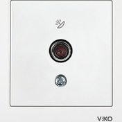 Resim Viko Karre Beyaz Sıva Altı F Konnektörlü Uydu Prizi (12 Adet) 