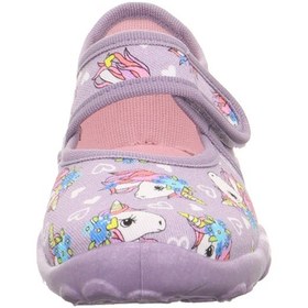 Resim Superfit Bonny Kız Çocuk Ev Kreş Ayakkabısı Unicorn - Lila 800283-8530 Lila 