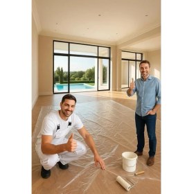 Resim Hışır Örtü, Toz Geçirmez, Su Geçirmez, Dış Mekan Koruma Örtüsü, Boya Koruma, Bahçe, Badana, Şantiye, Zemin Koruyucu Kaplama, Branda (30 M²) 