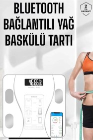 Resim Akıllı Tartı Dijital Baskül Yağ Su Kas Vücut Kitle Kilo Ölçer Tartı Diğer 