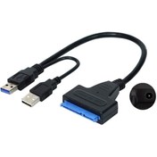 Resim Genel Markalar Usb 3.0 To Sata 2.5" 3.5" Hdd Kablo12v Power Adaptörlü 